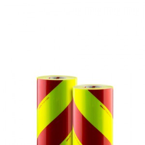 ORALITE 6901 | KIT DE BANDES ALTERNÉES ROUGE/JAUNE RÉTRORÉFLÉCHISSANT MICROPRISMATIQUES