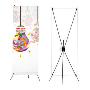 ECO | PORTE-AFFICHE EN X COULEUR NOIRE