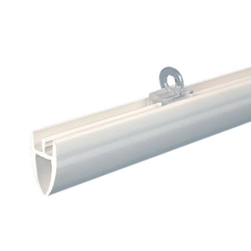851 | OVALE KLEMMLEISTE - WEISSE PVC-LEISTE