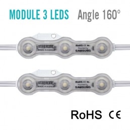 CAPSULE 3 LEDS BLANCHE ANGLE 160°