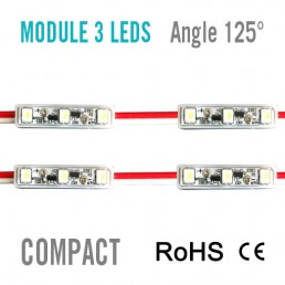3 LEDS COMPACT EPOXY MOULE BLANCHE
